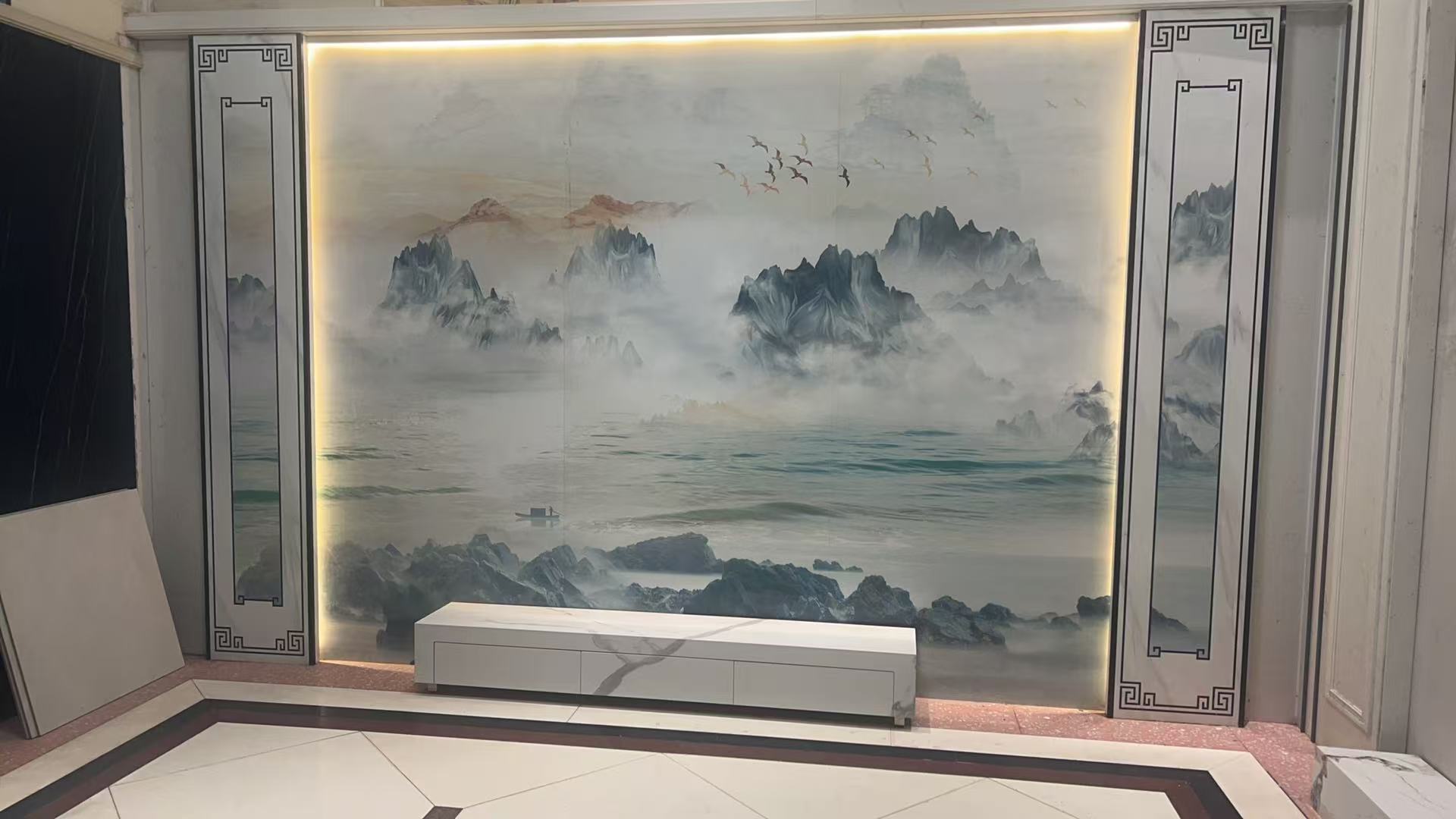 大理石背景墙